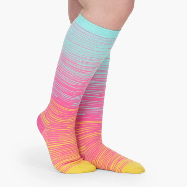 Stripes - Wide Compression Socks